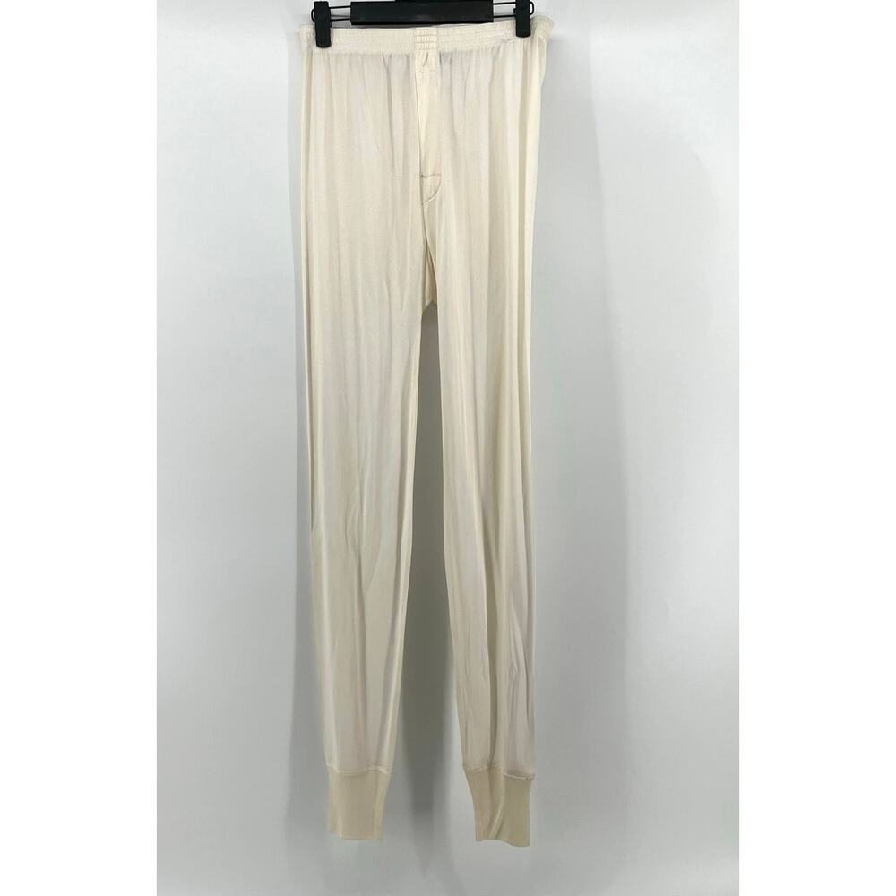 Terramar | Thermasilk Men's 100% Silk Base Layer Bottoms Cream Size S